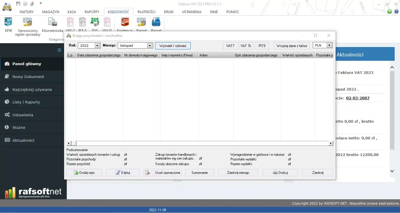 Revenue & Expense Ledger
