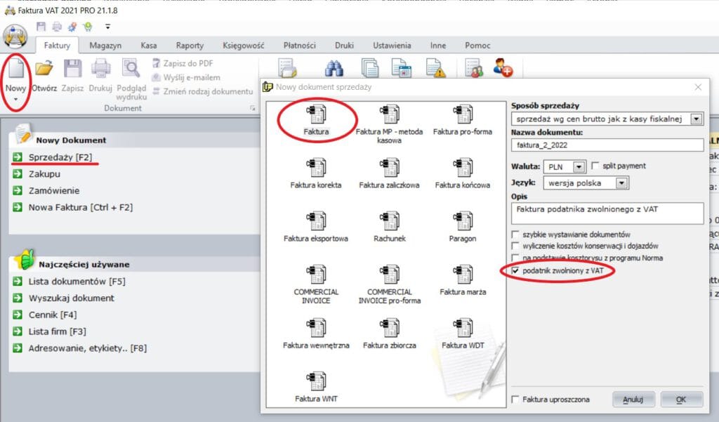 Czynny podatnik VAT a zwolniony