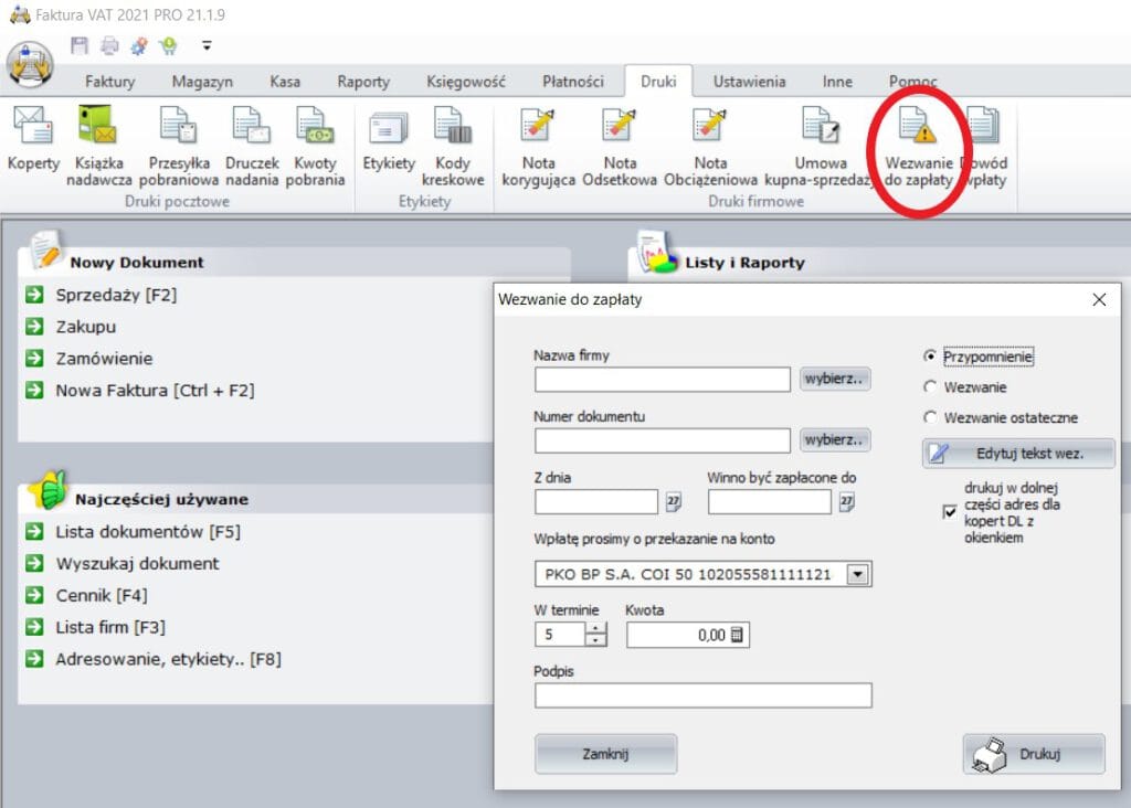 Wezwanie do zapłaty
