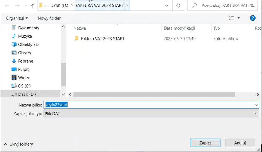 Instrukcja instalacji programu Faktura VAT