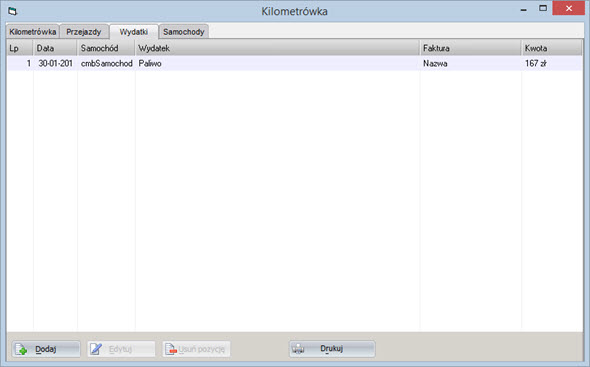 Ksiegowość - Ksiegowość - Kilometrówka - Program do wypisywania faktur