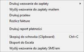 Płatności - Terminy płatności - Program do faktur offline