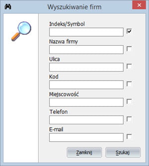 Faktury - Kontrahenci - Firmy - Program do wypisywania faktur