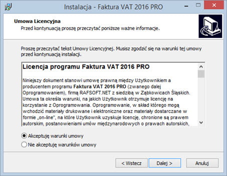 Instalacja - Program do faktur z magazynem