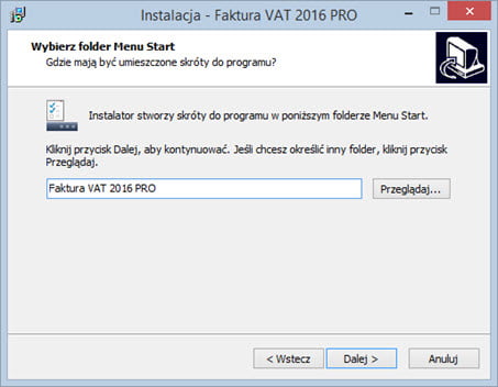 Instalacja - Program fakturowania