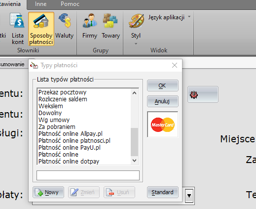 Płatność online w programie
