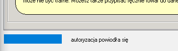 Autoryzacja powiodła się