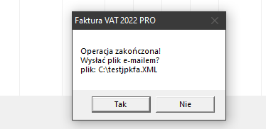 Operacja zakończona w JPK_FA w wersji 4